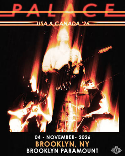 Palace - Band concert tour poster 2026